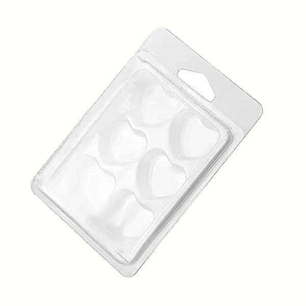 50 Pack Wax Melt Molds Heart Shape Wax Molds