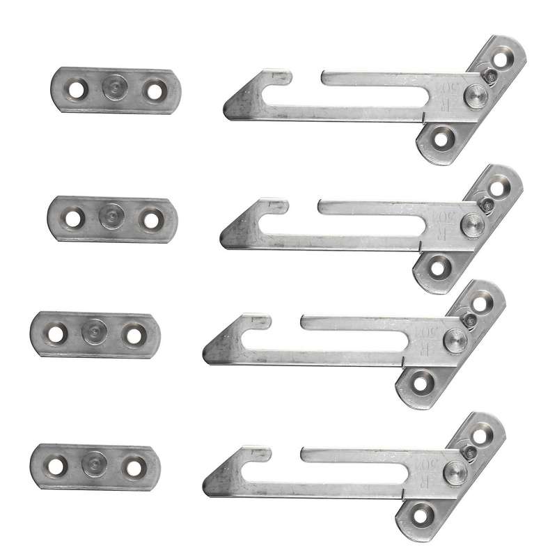 8 Pack Window Restrictor Locks Stainless Steel Child Lock with Screws