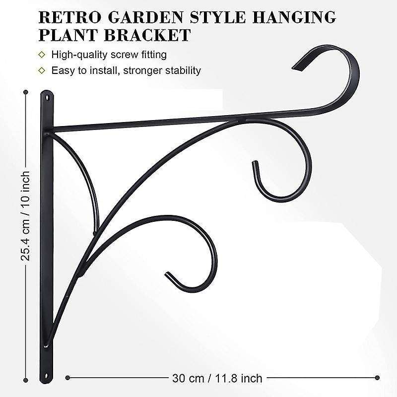 Plant Hangers Outdoor 2 Pack -bird Feeder Hangers for Hanging Baskets