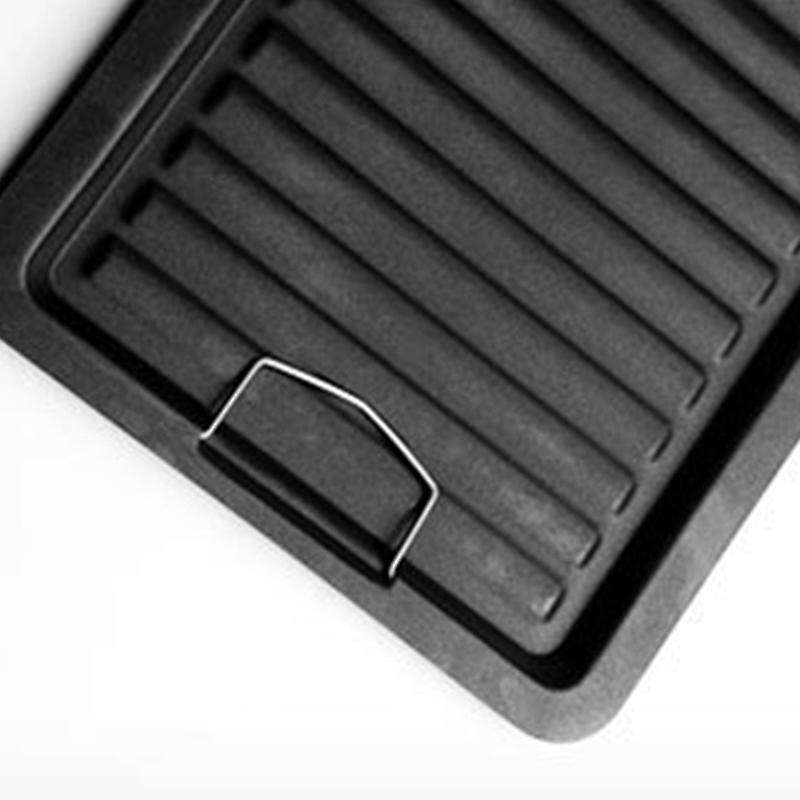 Non-stick Grill Pan with Dual Handles Barbecue Frying Griddle Tray