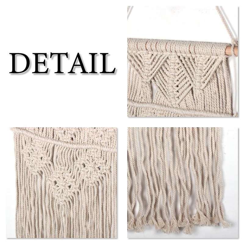 Macrame Woven Wall Hanging Boho Home Chic Decor, Beautiful Apartment