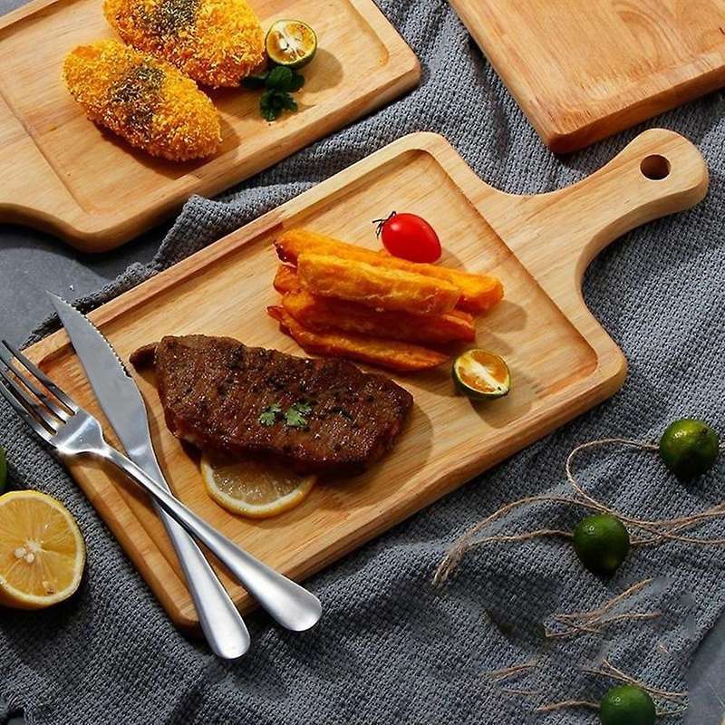 Wooden Pizza Board Solid Wood Chopping Board Dishes Plate Tableware