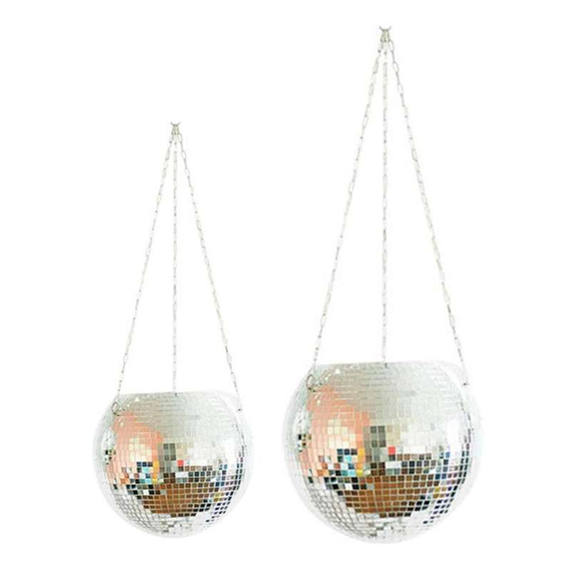 Disco Ball Planter Globe Shape Hanging Vase Home Decor Vase Container