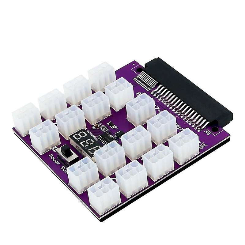Atx 17 X 6pin Breakout Board Converter 12v for Ethereum Btc Mining