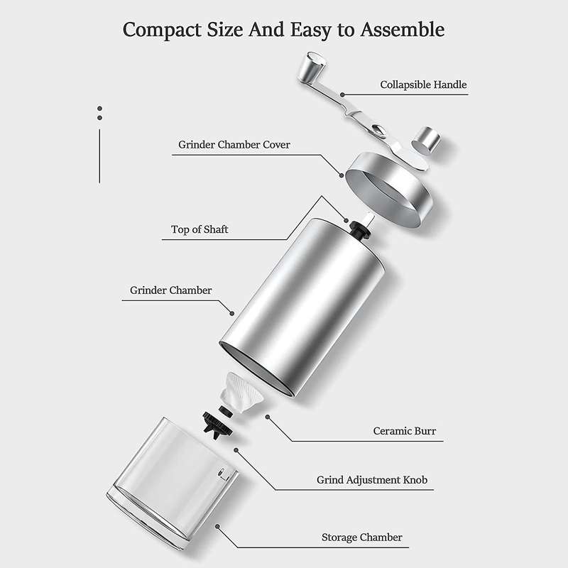 Manual Coffee Grinder, Coffee Bean Grinder for Office Home Traveling