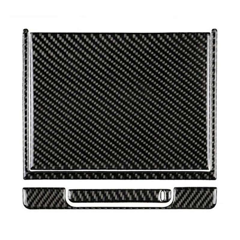 Carbon Fiber Center Console Storage Box Cover Trim Kit