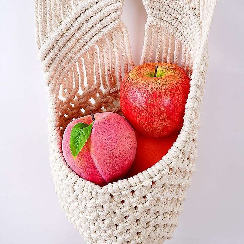 Hand-woven Tapestry for Flower Pot Pendant Dried Flower Net Bag Home