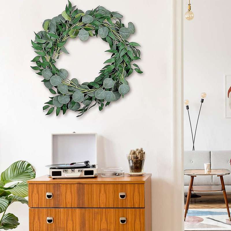 3 Packs 6.5 Feet Artificial Garland with Willow Vines Twigs Leaves