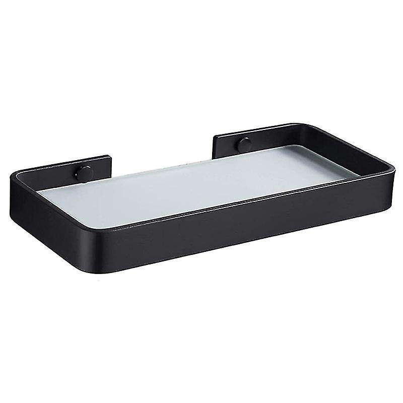 Glass Shelf Bathroom Shelf Shower Shelf Glass Shelves Black 25 Cm