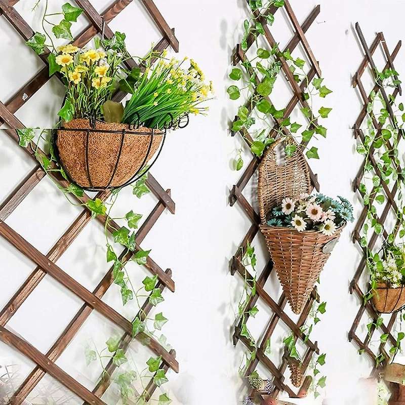 Expanding Wooden Garden Wall Fence Panel Plant Climb Trellis A