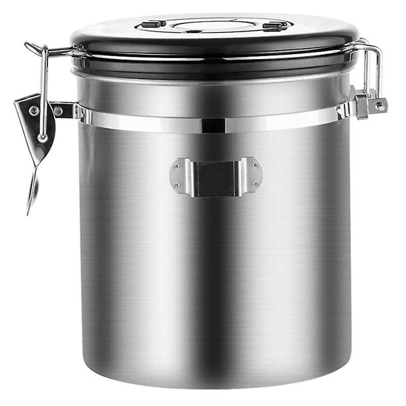 Coffee Canister Scoop Airtight Stainless Steel Storage Canister Set