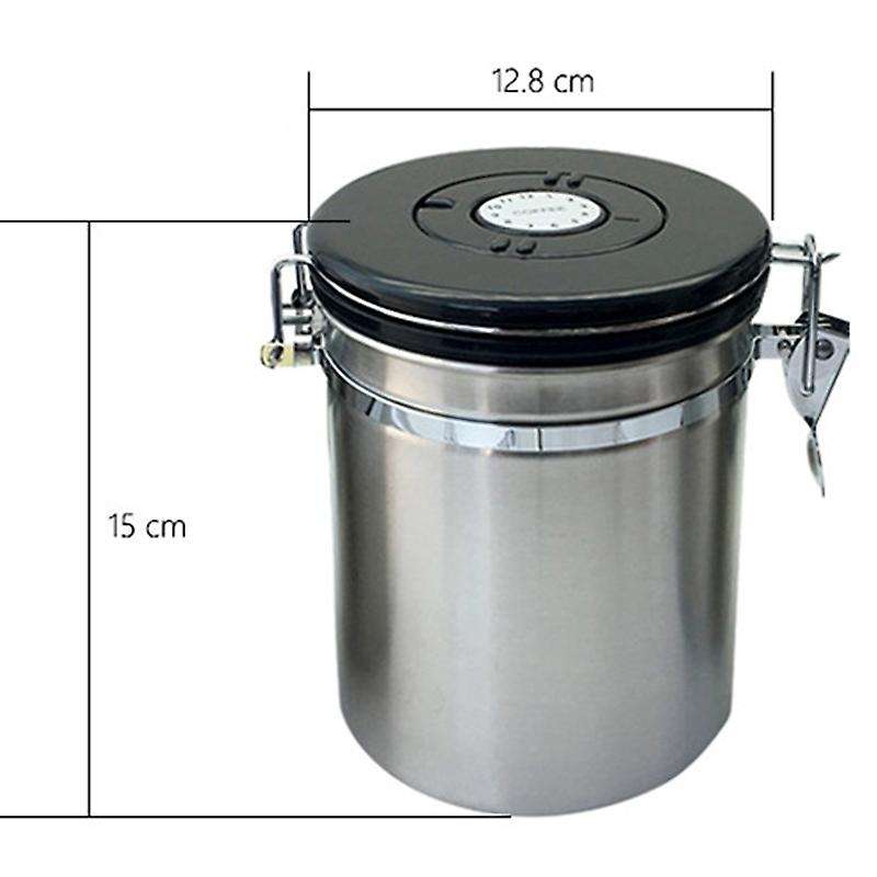 Coffee Canister Scoop Airtight Stainless Steel Storage Canister Set