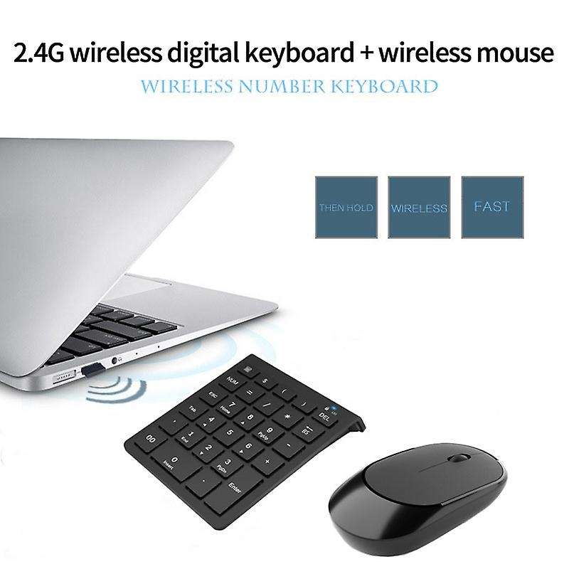 2.4g Wireless Mini Digital Keyboard for Laptop Pc Notebook Desktop