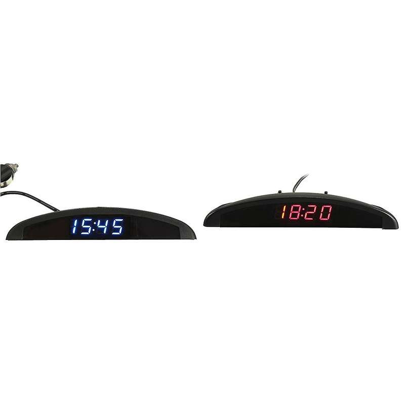 3-in-1 Car 12v Digital Led Voltmeter Voltage Temperature W