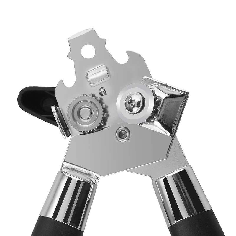 3-in-1 Tin Opener with Stainless Steel Blade Anti-slip Handles
