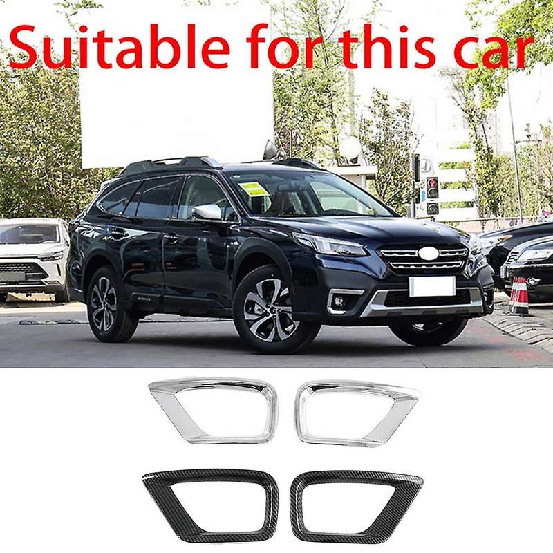 Car Rear Fog Light Lamp Cover Trim Bezel Frame Styling Carbon Fiber