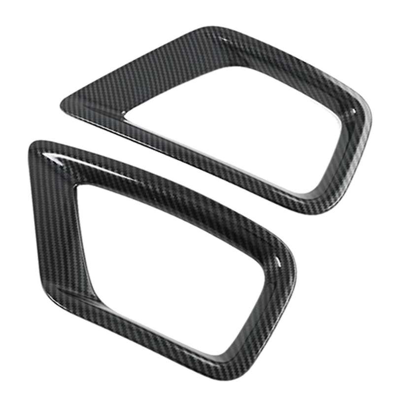 Car Rear Fog Light Lamp Cover Trim Bezel Frame Styling Carbon Fiber