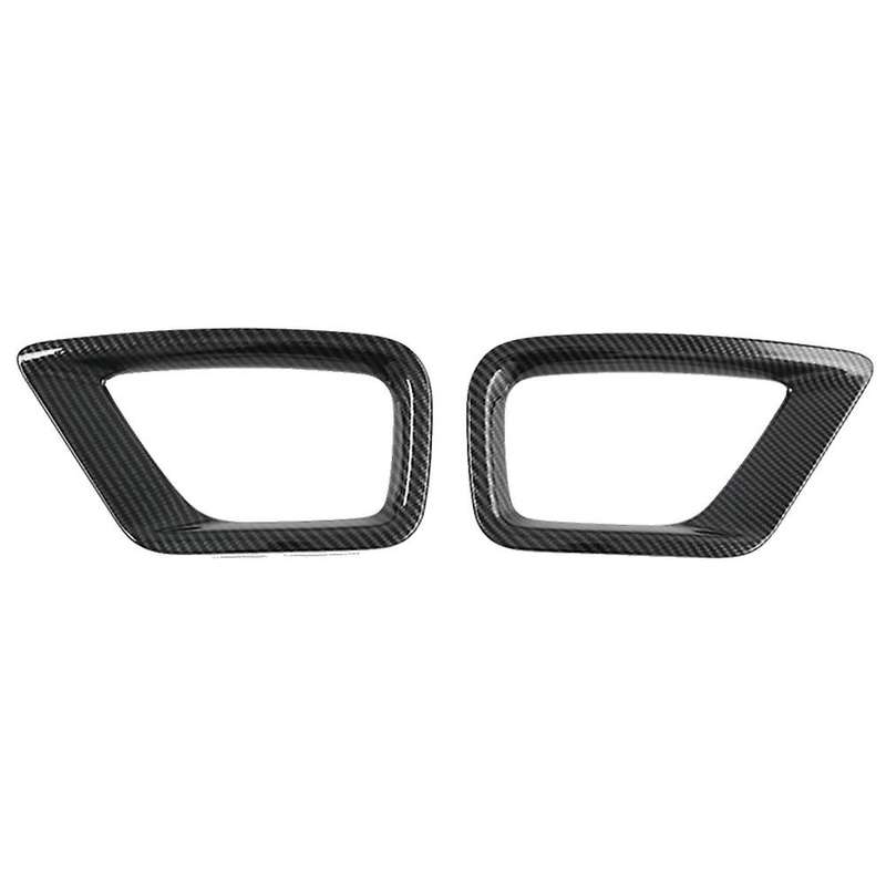 Car Rear Fog Light Lamp Cover Trim Bezel Frame Styling Carbon Fiber