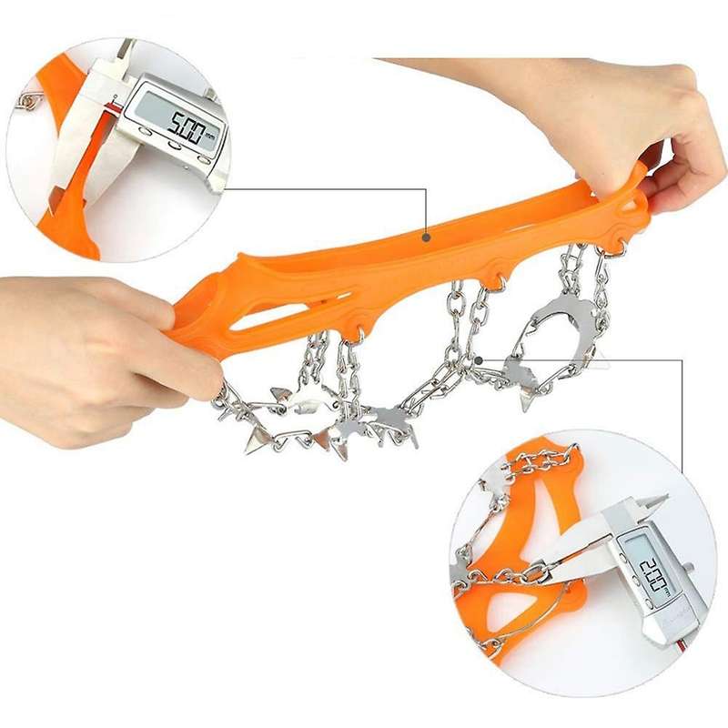 19teeth Climbing Crampons Traction Cleats Anti-slip Grip Ice Snow ,l