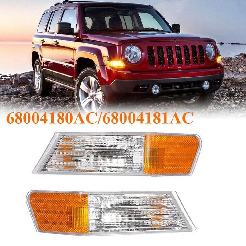2x Front Led Fog Lights Lamps Turn Signal Light 68004181ac Left Side
