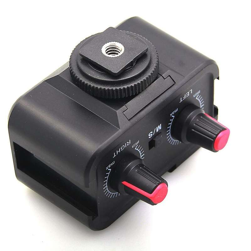 Ws-v2 Audio Mixer Adapter & Cold Shoe Mounting Hub 3.5mm Stereo