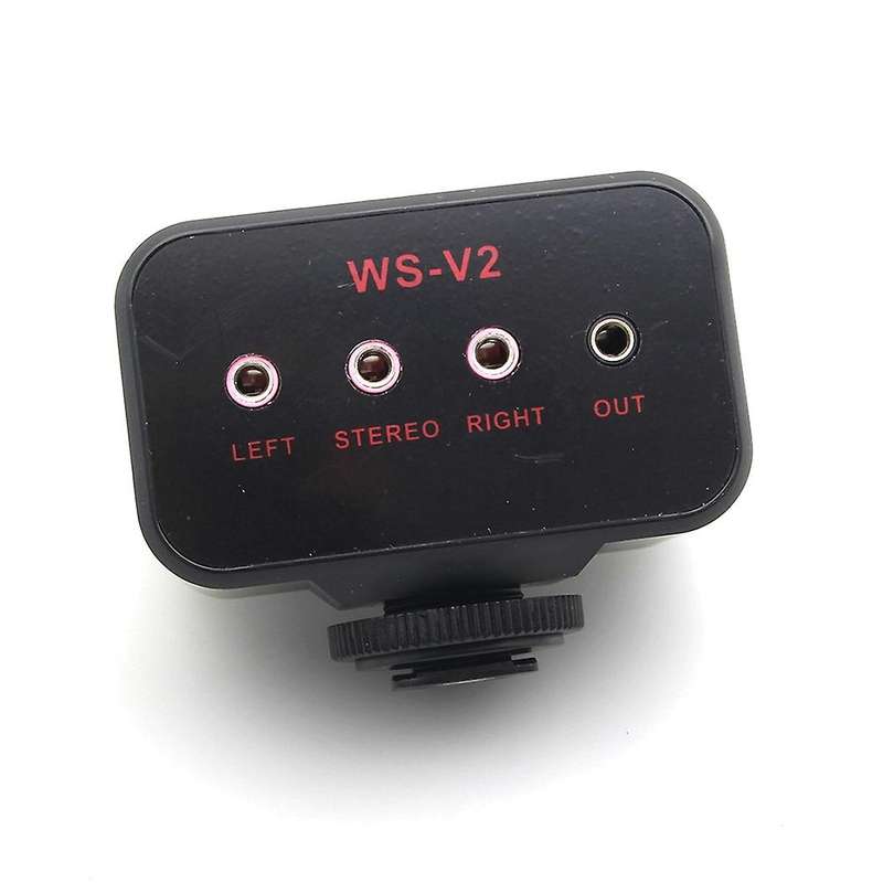 Ws-v2 Audio Mixer Adapter & Cold Shoe Mounting Hub 3.5mm Stereo