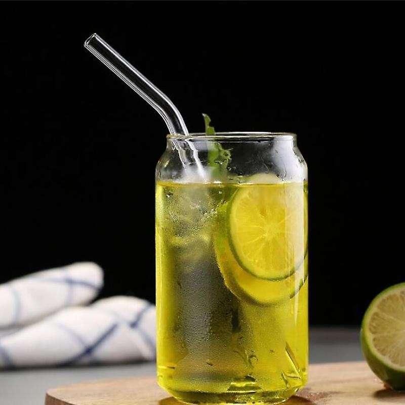 4 Pack Glass Juice Cup Beer Glass Shake Dessert Cup Cola Mug, 400ml