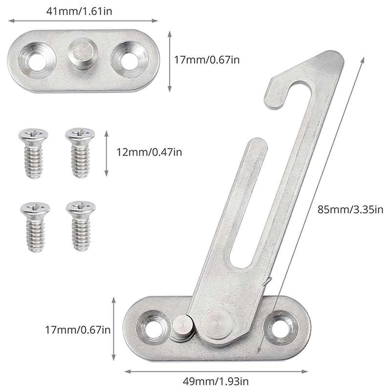 8pcs for Upvc Window Stainless Steel Child Lock Restrictor(right)