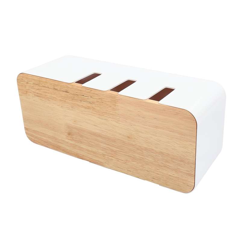 Cable Organizer Box Hard Plastic Desk Cable Management Box