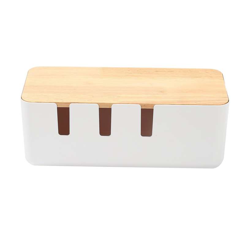 Cable Organizer Box Hard Plastic Desk Cable Management Box