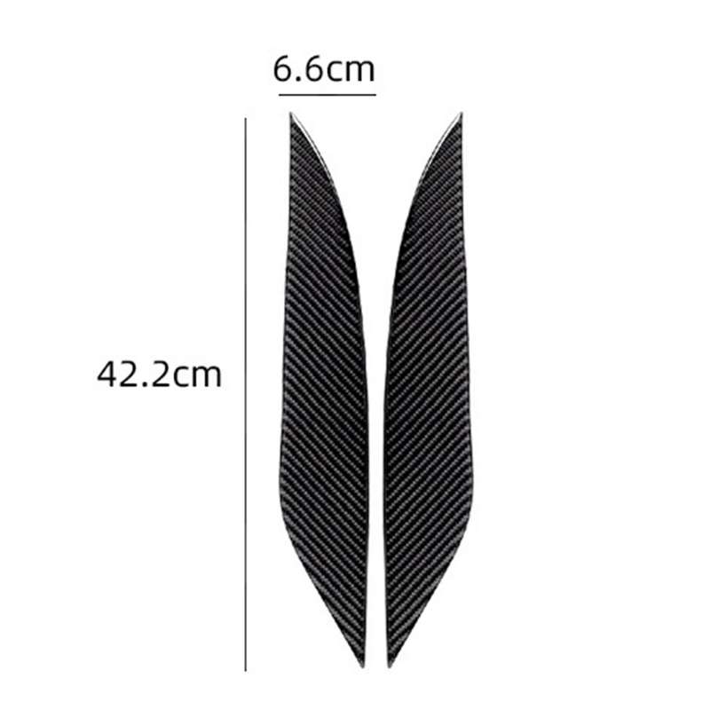 Car Headlights Eyebrow Trim for Toyota Land Cruiser Prado 2010-2018