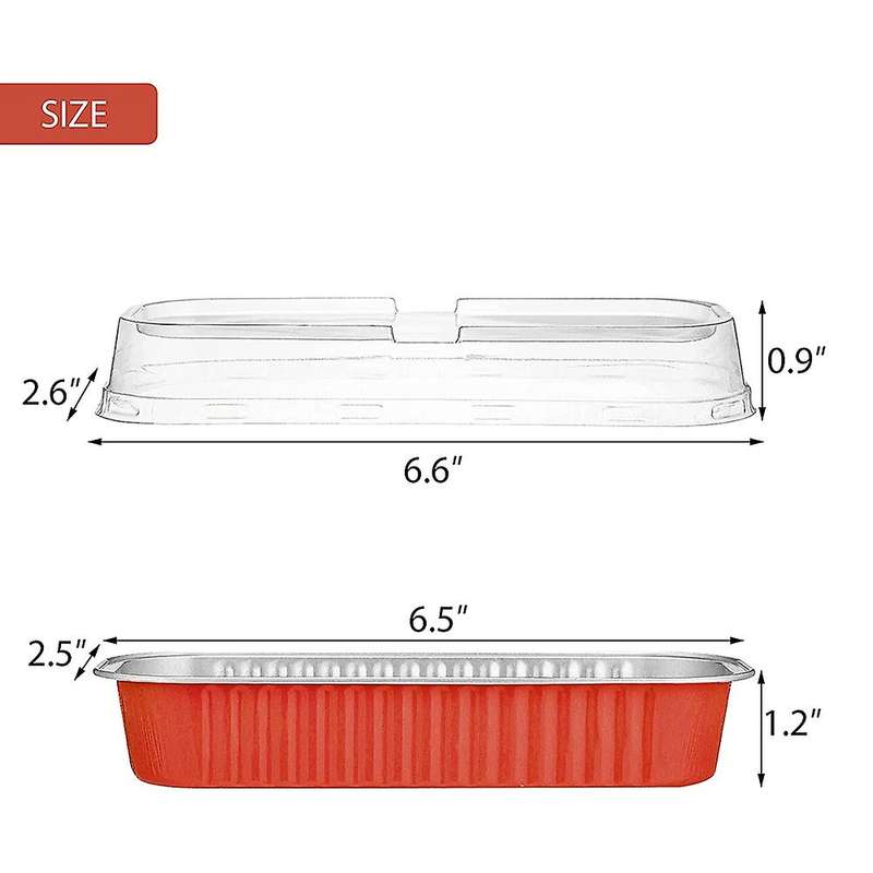 50pcs Disposable Aluminum Foil Mini Loaf Baking Pans with Lids