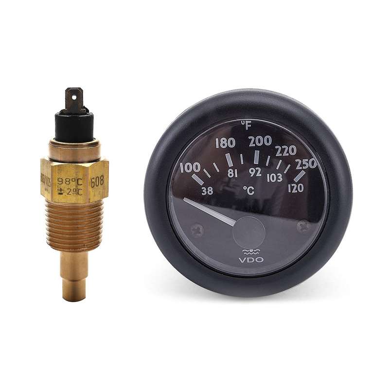 Vdo Water Gauge Electromagnetic Water Temperature Gauge 24v