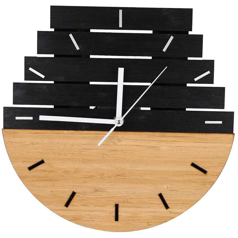 Wooden Wall Clock Rustic Shabby Clock Decoration B