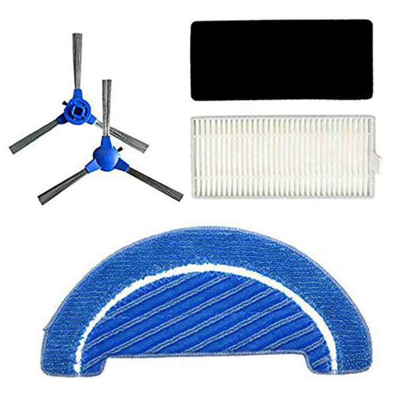 Hepa Filter Mop Main Brush Side Brush for Conga Cecotec 1090 Kits
