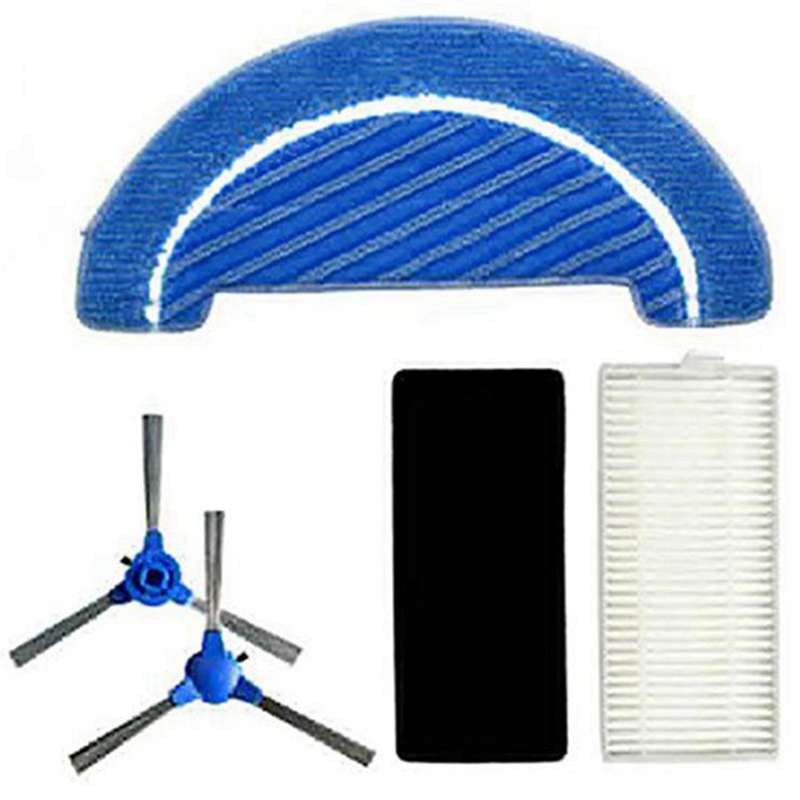 Hepa Filter Mop Main Brush Side Brush for Conga Cecotec 1090 Kits