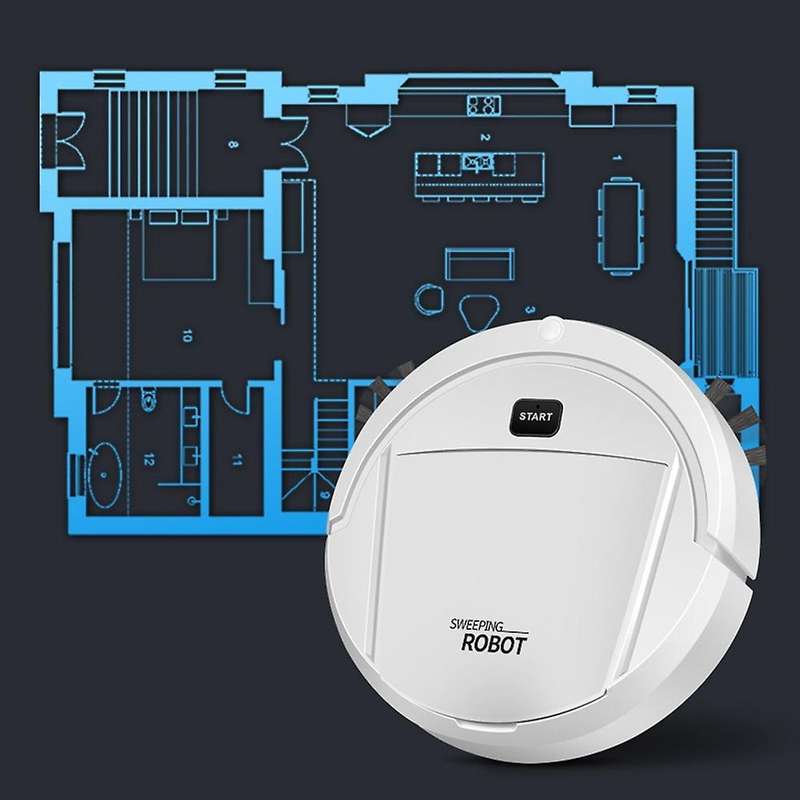Robot Vacuum Cleaner Intelligent Silent Sweeping and Dragging,white