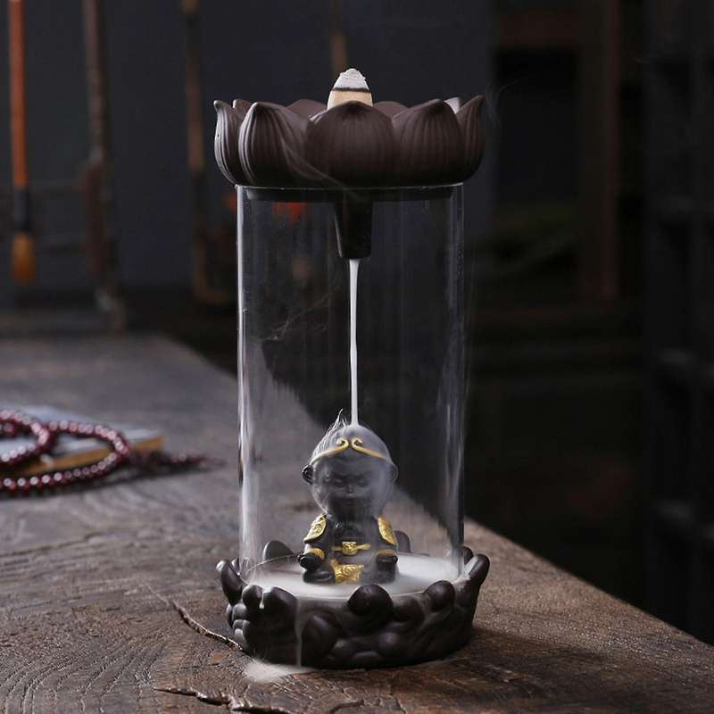 Ceramic Backflow Incense Burner Office Ornaments Home Decoration