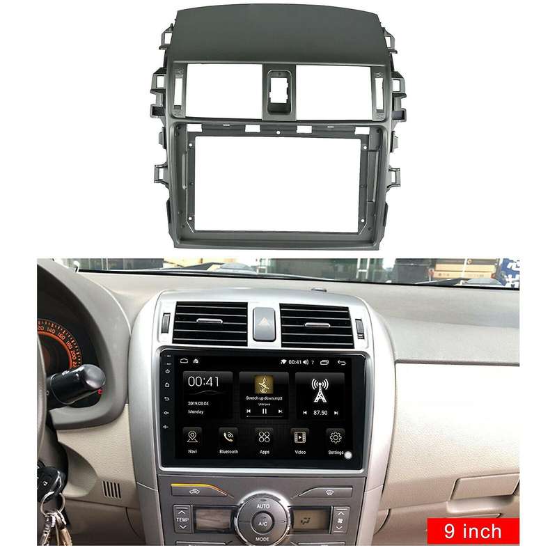 Car Radio Fascia Trim Kit, 2 Din Dash Panel Dvd Frame Install Kit