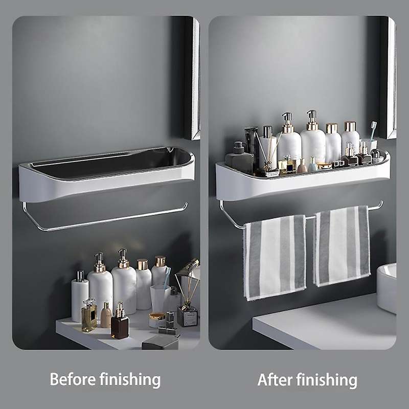 Wall-mounted Bathroom Shelf Organizer for Bathroom Accessories,b