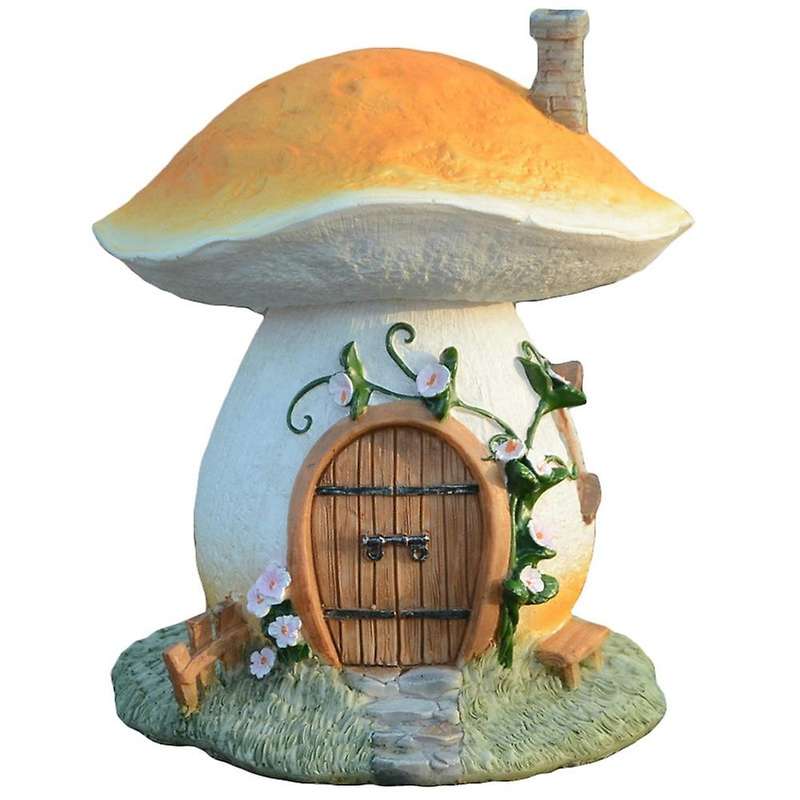 House Statuette Home Decor Miniatures Fairy Ornament 11x11x13cm