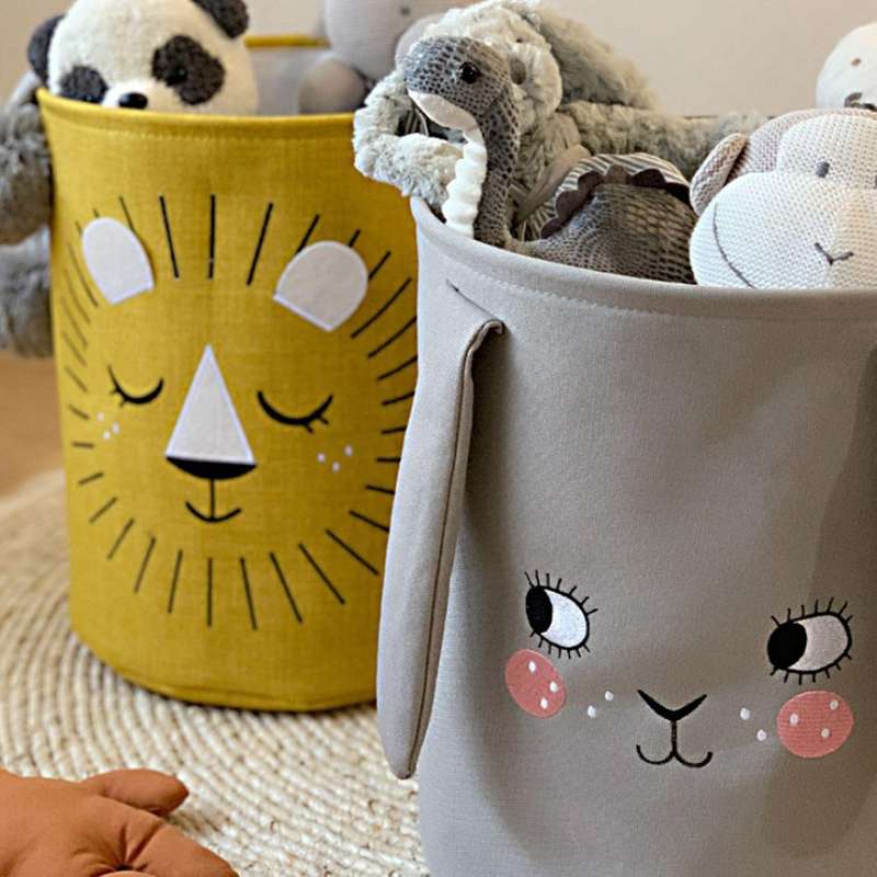 Foldable Laundry Basket for Dirty Clothes for Kids Toys Big Eye Doll