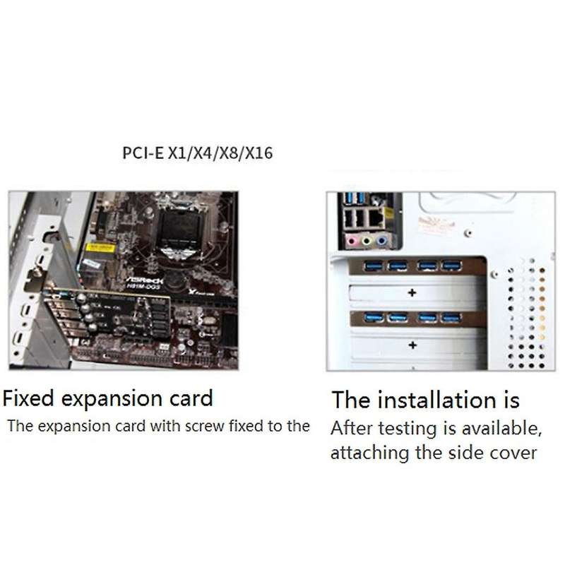 7 Ports Pci-e to Usb 3.0 Hub Pci Expansion Card (nec+via Chip)