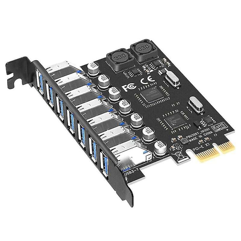 7 Ports Pci-e to Usb 3.0 Hub Pci Expansion Card (nec+via Chip)