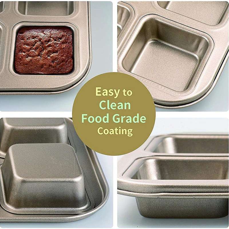 Square Muffin Pan Non-stick Pan 12 Cavity Small Cupcake Pan Mould