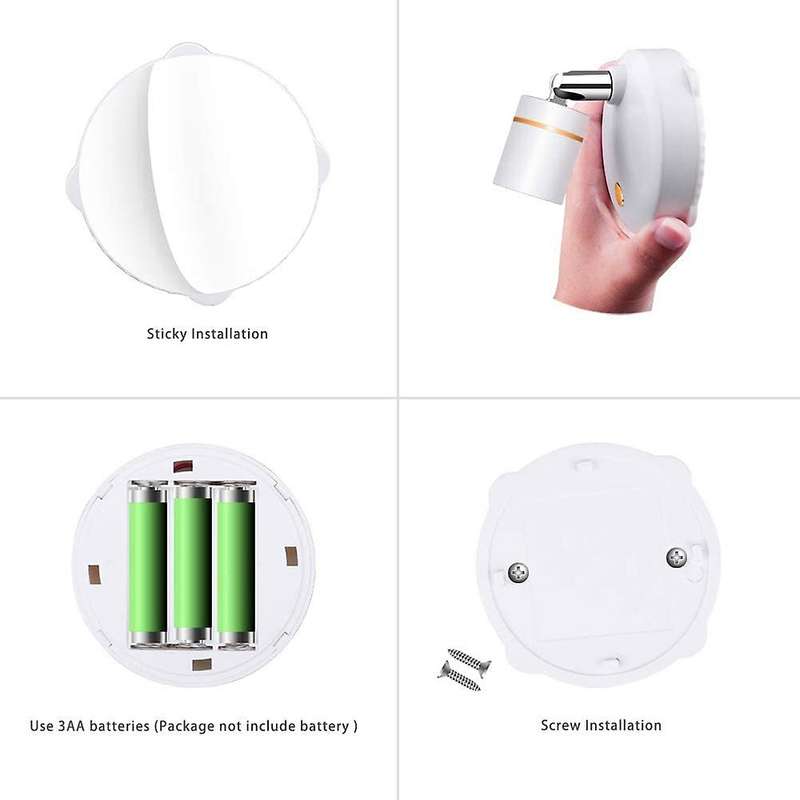 Wireless Spot Lights Battery Operated Rotatable Wall Light(2 Pack)