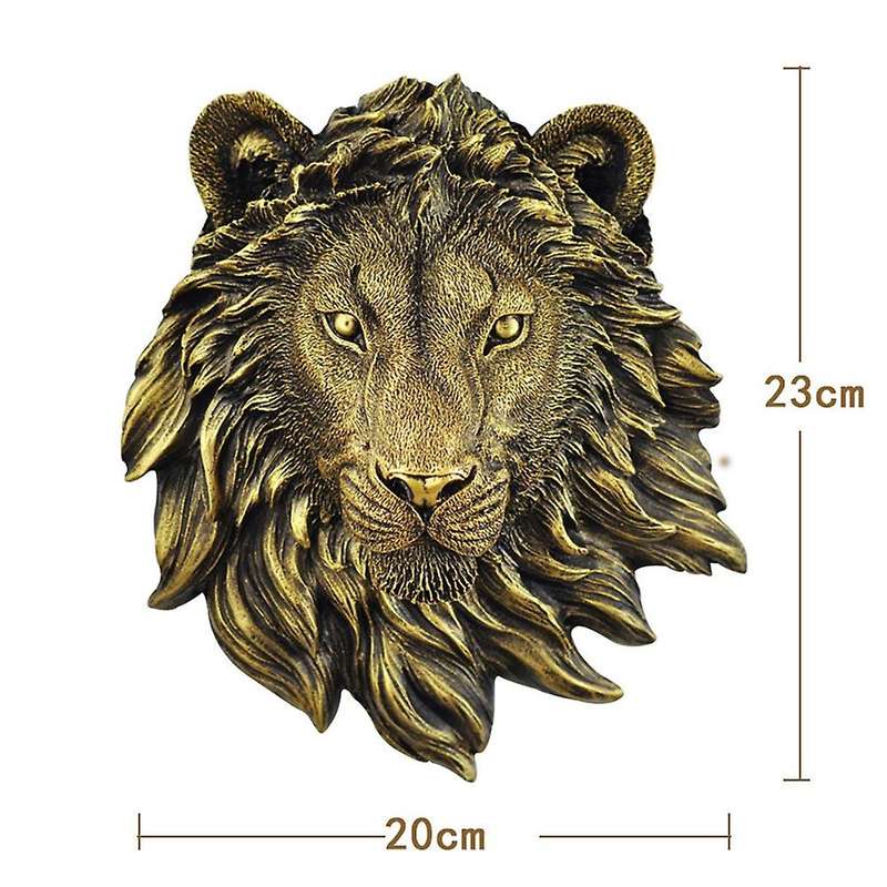 1pcs Animal Head Wall Decor Lion Wall Decor Wall Statue Home Decor