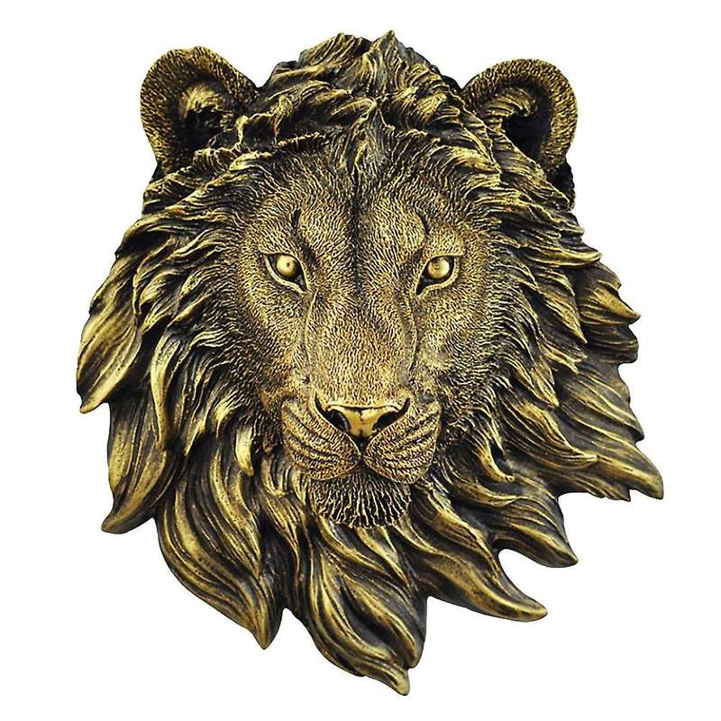 1pcs Animal Head Wall Decor Lion Wall Decor Wall Statue Home Decor