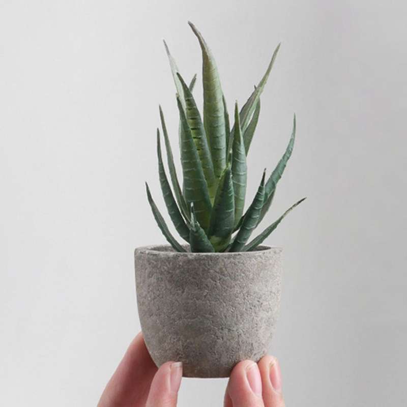 6pcs Small Indoor Faux Houseplants for Shelf Tabletop Desk Decoration