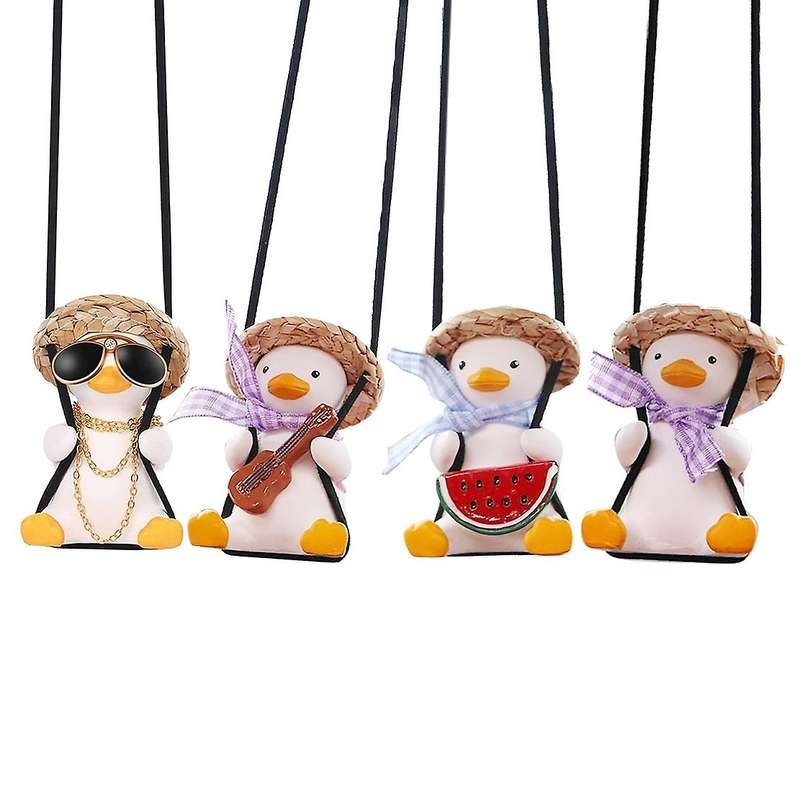 4pcs Car Mirror Hanging Ornament, Decor Funny Gifts for Womens Gift